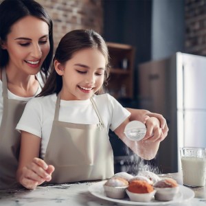 Powdered Sugar Shaker Duster Flour Sifter, Stainless Steel Fine Mesh Sifter and Operated Handle Flour Duster for Baking Sugar Tea Spices Strainers