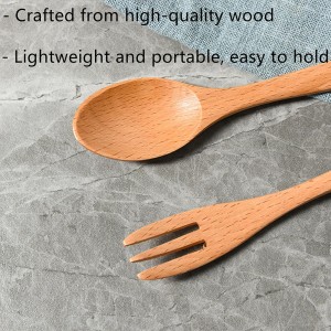 Wood Fork for Cooking, Meat Serving Forks Salad Servers Spaghetti Forks for Eating Cooking