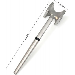 Meat Tenderizer, Heavy Duty and Sturdy Meat Hammer, Masher, Kitchen Double Sided Meat Tenderizer Tool for Tenderizing Steak, Beef, Chicken, and Nuts