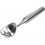 Stainless Steel Ice Cream Scoop - Heavy Duty Heater with Ergonomic Grip, Dishwasher Safe - Best for Ice Cream & Cookie Dough, Silvery, 1Pcs