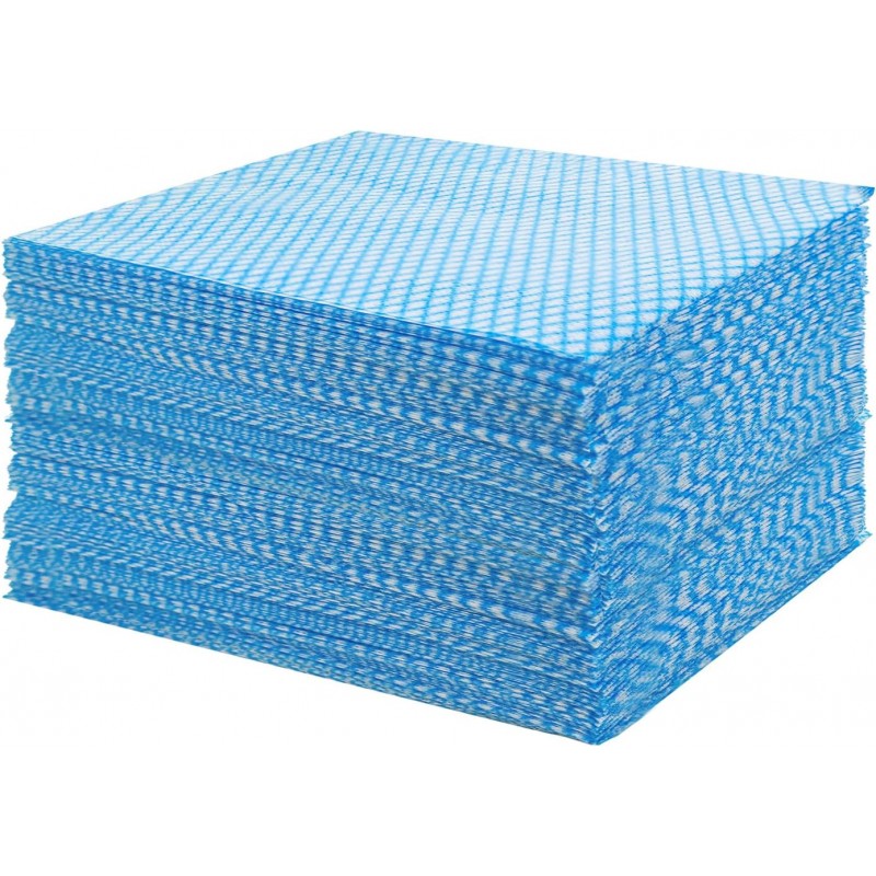 GUYUANGLO Disposable Dish Cloths Heavy Duty Disposable Cleaning Towels and Dish Cloths Dish Rags for Kitchen,13.78 x 15.75 inches- 50 Counts/Pack,Blue