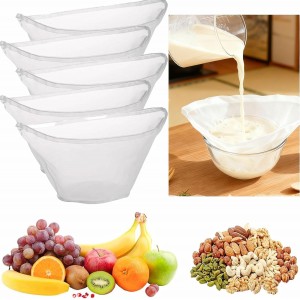 5PCS Cheese Cloth Bags for Straining, Bo...