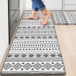 StepRite Kitchen Mats for Floor, Kitchen Rugs Sets of 2, Non-Slip Washable Kitchen Decor Rugs, Anti Fatigue Mats for Kitchen Floor, Sink, Office, Laundry, 17.3