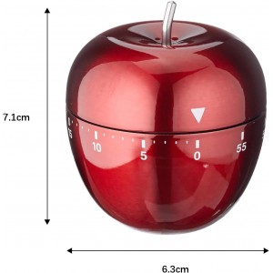 Kitchen Timer Stainless Steel Mechanical Rotating Alarm 60 Minutes Count Down Timer for Cooking Learning