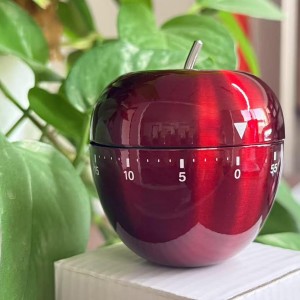 Kitchen Timer Stainless Steel Mechanical Rotating Alarm 60 Minutes Count Down Timer for Cooking Learning