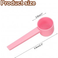 uxcell Measuring Spoons, Plastic Coffee Scoops Teaspoon for Coffee Bean Spices Sugar Salt Powder Pink