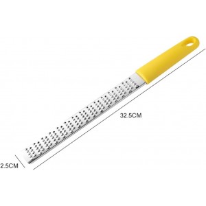 Lemon Zester & Cheese Grater & Vegetable Grater — Cheese Lemon, Garlic, Nutmeg, Chocolate, Fruits, Vegetables, Ginger Grater - Cheese Shredder & Stainless Steel Grater