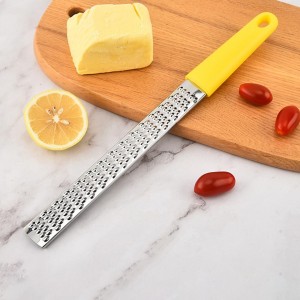 Lemon Zester & Cheese Grater & Vegetable Grater — Cheese Lemon, Garlic, Nutmeg, Chocolate, Fruits, Vegetables, Ginger Grater - Cheese Shredder & Stainless Steel Grater