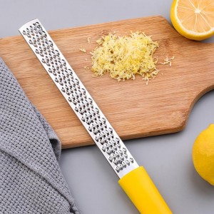 Lemon Zester & Cheese Grater & Vegetable Grater — Cheese Lemon, Garlic, Nutmeg, Chocolate, Fruits, Vegetables, Ginger Grater - Cheese Shredder & Stainless Steel Grater