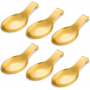 6 Pcs Stainless Steel Spoon Rest Spatula...