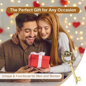 Vintage Key Bottle Opener for Bar Antique Style Beer Wine Openers Traditional Festival Dinner Cool Design Bartenders Cute Tools Men and Women Unique Present Idea