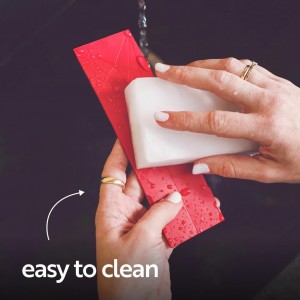 POLYGONS - Original Flat 3-in-1 Folding Measuring Spoons | 2 Spoons fold into 6 Sizes | Magnetic | DuraBend Tech lasts 100k+ folds | LeakProof for Wet & Dry | Gift Packaging | Baking/Cooking (Maroon)