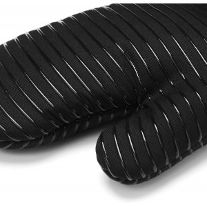 Beneno Kitchen Oven Mitts 2-Pack Heat Resistant to 500°F with Non-Slip Silicone Grip, Extra Long 14.3