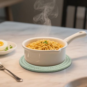 Trivets for Hot Dishes, 4 Pot Holders for Kitchen, Heat Resistant Mats for Countertop, 8 Inch Hot Pads for Hot Pots and Pans, Coaster, Home Essentials, Rustic Farmhouse Decor (Green)