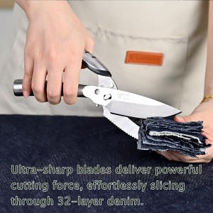 Poultry Shears - Heavy Duty Kitchen Scissors for Food, Bone, Meat, Turkey, Fish cutting poulrty scissors(shears) for Thanksgiving