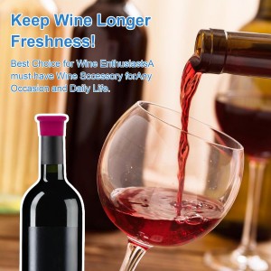 12 Pcs Colorful Wine Stoppers, Reusable Silicone Wine Corks,Champagne Stoppers,Beverages Beer Bottle Caps,Wine Bottle Stoppers for Glass Bottles, Keep Wine Fresh