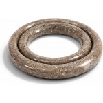 Marble Trivet Set of 2 Stone Trivets for Hot Dishes, Decorative Heat Resistant Trivets for Dining Table, Modern Kitchen & Coastal Table Decor