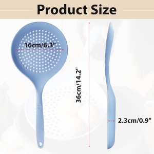 Silicone Slotted Spoon, Large Kitchen Spoon Strainer for Versatile Use, Perfect for Pasta, Dumplings, and More, Durable and Heat-Resistant Design for Everyday Cooking Needs