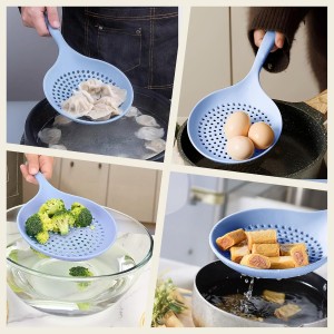 Silicone Slotted Spoon, Large Kitchen Spoon Strainer for Versatile Use, Perfect for Pasta, Dumplings, and More, Durable and Heat-Resistant Design for Everyday Cooking Needs