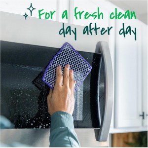 Scotch-Brite® Stay Clean Scrubbing Dish Cloths, Reusable and Long-Lasting Mesh Dish Rags That Dry Fast to Resist Odors, Scratch-Free Scrubber Wipes That are Safe on All Surfaces, 2 Dish Towels