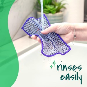 Scotch-Brite® Stay Clean Scrubbing Dish Cloths, Reusable and Long-Lasting Mesh Dish Rags That Dry Fast to Resist Odors, Scratch-Free Scrubber Wipes That are Safe on All Surfaces, 2 Dish Towels