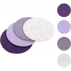 SHACOS 8 Inches Trivets for Hot Dishes, ...