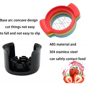 Deviled Egg Maker – 3-in-1 Egg Slicer and Piercer Combo Tool with Stainless Steel Blades for Hard Boiled Eggs, Soft Fruits, Heavy Duty, Dishwasher Safe, Compact Kitchen Gadget