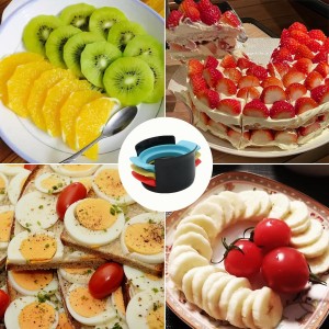 Deviled Egg Maker – 3-in-1 Egg Slicer and Piercer Combo Tool with Stainless Steel Blades for Hard Boiled Eggs, Soft Fruits, Heavy Duty, Dishwasher Safe, Compact Kitchen Gadget