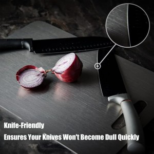 Titanium Cutting Board - 2026 New Upgrade 100% Pure Titanium Cutting Boards for Kitchen Double Sided Non Toxic Titanware Cutting Board,Hygiene Durable Dishwasher Safe Chopping Board (12"L x 9"W)