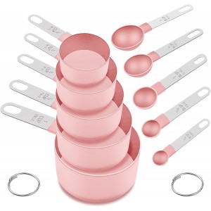 Measuring Cups and Spoons Set, 10 Pieces...