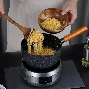 Pasta Spoon with Teeth Wooden Spoons for Cooking Acacia Wood Spaghetti Spoon Pasta Fork Noodle Scoop,Elaborately Polished Wooden Spaghetti Server with Teeth