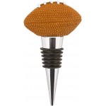 GORGECRAFT Rugby Wine Stopper for Wine Bottles Silver Zinc Alloy Reusable Bottle Toppers Sport Ball Resin Champagne Pump Decor for Men Women Holiday Housewarming Christmas Halloween Wedding Party