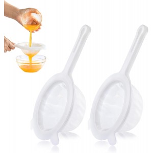 2PCS Plastic Fine Mesh Strainer, Nylon U...