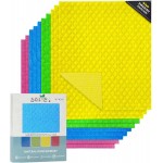 10 PCS Swedish Dishcloths for Kitchen 100% Biodegradable | Reusable Cellulose Sponge Cloths | Ultra Absorbent, Eco-Friendly Cleaning Towels | Dishcloths for Washing Dishes & General Cleaning Supplies