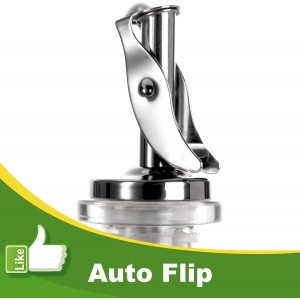 4 Pack Automatic Liquor Pour Spouts, Auto Flip Olive Oil Dispenser Spout, Pour Spouts for Liquor Bottles, Olive Oil Spouts, Bottle Pourers for Alcohol Wine Syrup Home Bar Accessories Silver