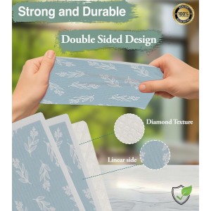 10 PCS Leaf Print Swedish Dishcloths for Kitchen 100% Biodegradable Reusable Cellulose Sponge Cloths Ultra Absorbent, Eco-Friendly Cleaning Towels Dishcloths for Washing Dishes & General Cleaning