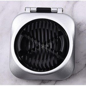 2 in 1 Stainless Steel Boiled Egg Slicer Heavy Duty Strawberry Section Cutter Multipurpose Kiwis Soft Fruit Chopper