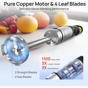 Consciot 10-in-1 Immersion Blender Handheld Max 1100W with Entire Stainless Steel Blender Shaft, Trigger Speed Control, 800ml Beaker, 600ml Chopper, Beaters, Frothers, Hooks, Masher, Whisk & 600ml Cup