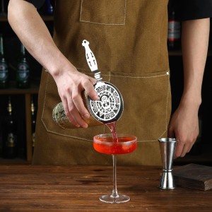 Stainless Steel Cocktail Strainer Bar Strainer (Skull)