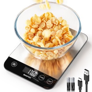 Food Scale, 33lb Rechargeable Kitchen Sc...