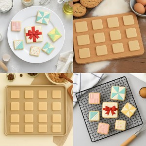 6PCS Square Cookie Cutter Set, Large Geometric Stainless Steel Baking Supplies for Homemade Cookies, Square Plaque Cookie Cutters Shapes Biscuit Molds, 6 Sizes (1.5, 2, 2.5, 3, 3.5, 4 Inch)