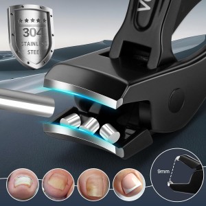 Toenail Clippers for Seniors & Thick Nails - Heavy Duty Stainless Steel Nail Clippers for Thick Toenails - Toenail Clippers with Wide Jaw - Men, Women, Elderly Manicure Set