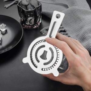 Cocktail Strainer Bar Tools - 4PCS Bar Strainer with High Density Spring, Stainless Steel Bartender Accessories for Filtering Cocktail Drink, Professional Bartending Tools with Filter for Home