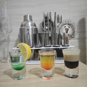 Cocktail Strainer Bar Tools - 4PCS Bar Strainer with High Density Spring, Stainless Steel Bartender Accessories for Filtering Cocktail Drink, Professional Bartending Tools with Filter for Home