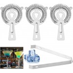 Cocktail Strainer Bar Tools - 4PCS Bar Strainer with High Density Spring, Stainless Steel Bartender Accessories for Filtering Cocktail Drink, Professional Bartending Tools with Filter for Home
