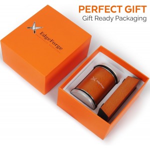 Knife Sharpener – Rolling Knife Sharpener Kit with Diamond Disc & Stainless Steel Polishing Disc, Magnetic 15° & 20° Angle Guide, Manual Kitchen Knife Sharpener Tool, Ideal Gift