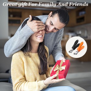 2PCS Wide Jaw Opening Anti-Splash Slanted Nail Clipper, Slanted Nail Clippers, Ingrown Nail Clippers Toenail Clippers for Women and Men (Orange Black)