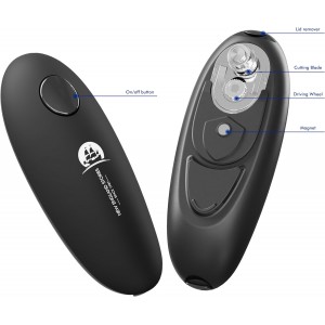 Automatic Electric Can Opener - Hands-Free Operation, Smooth Edge Cutting, Battery Powered for Effortless Opening