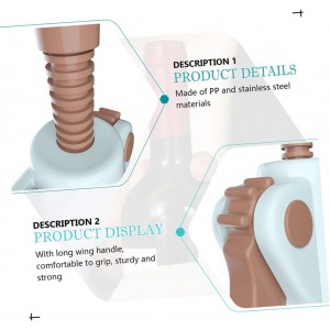 ABOOFAN Practical Wine Bottle Opener Wing Corkscrew Press Extract Stainless Strong