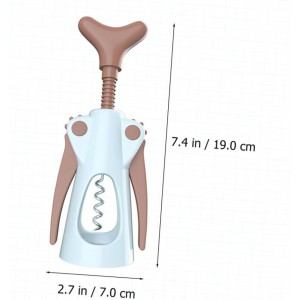 ABOOFAN Practical Wine Bottle Opener Wing Corkscrew Press Extract Stainless Strong